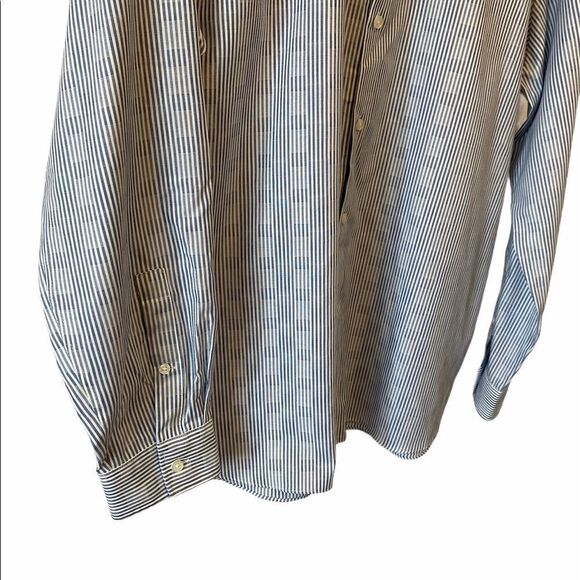 MENS MICHEAL KORS Slim Fit Striped Dress Shirt - Picture 3 of 8